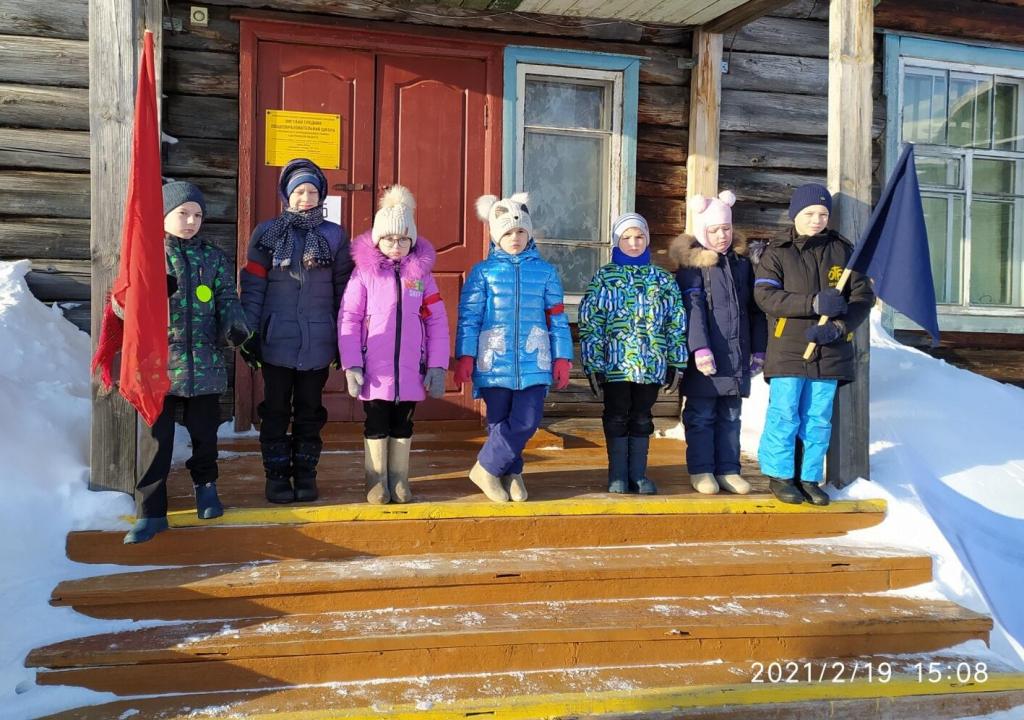 отряды перед началом игры Зарничка МКОУ Вигская СОШ.jpg